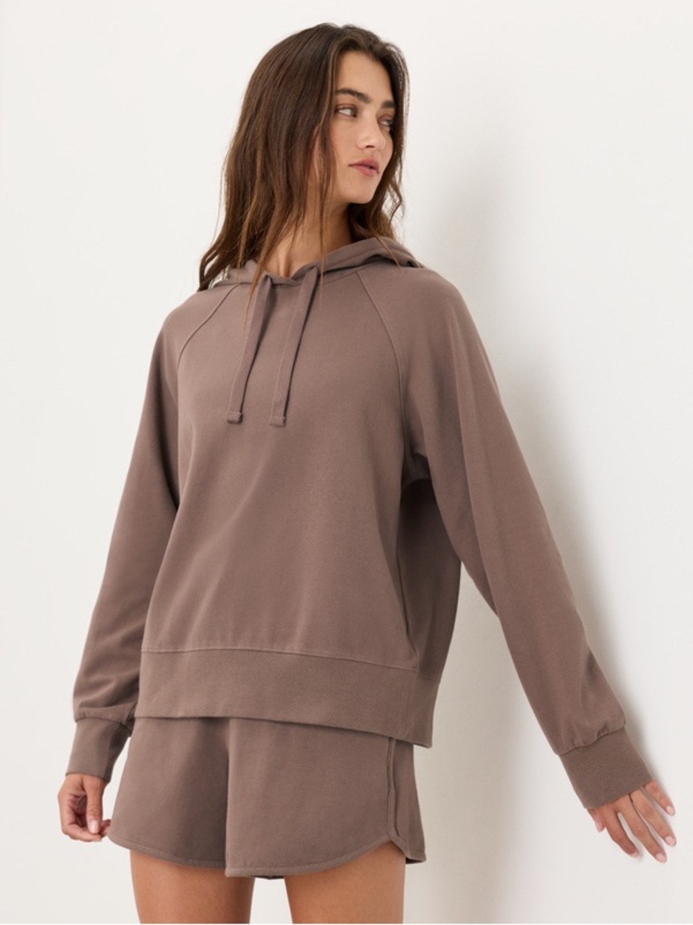 Pact Cloudknit Hoodie Taupe Relaxed Medium Organic Cotton
